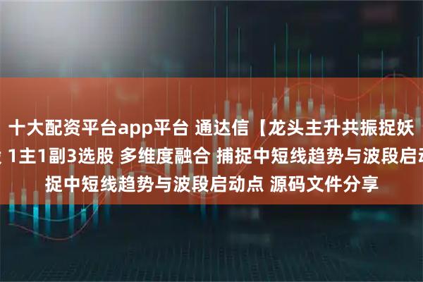 十大配资平台app平台 通达信【龙头主升共振捉妖】一线天最强选股 1主1副3选股 多维度融合 捕捉中短线趋势与波段启动点 源码文件分享