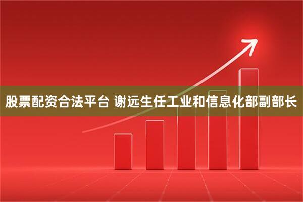 股票配资合法平台 谢远生任工业和信息化部副部长