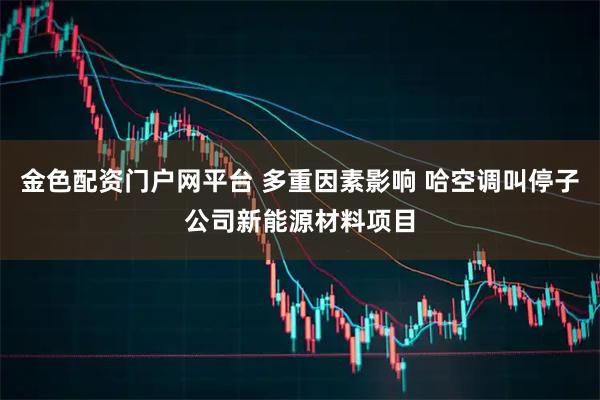 金色配资门户网平台 多重因素影响 哈空调叫停子公司新能源材料项目