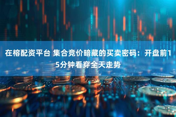 在榕配资平台 集合竞价暗藏的买卖密码：开盘前15分钟看穿全天走势